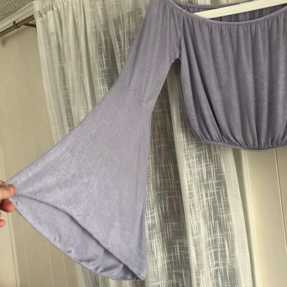 SOLD Lavender Crop Top - Picture 3 of 5